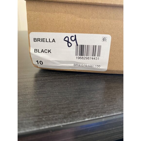 Briella Womens Ankle Strap Square Toe Heels Dress Sandals Black Size 10 Defected - Picture 7 of 7